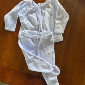 Angel Dear light blue knit outfit